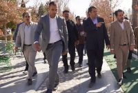 بازدید استاندار کرمان از طرح‌های محور هفت باغ علوی از احداث مرکز پت اسکن تا بازدید از محموعه کم نظیر گردشگری ابیت