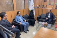 بازدید مدیرعامل بانک صنعت و معدن از شعبه بورس کالای ایران