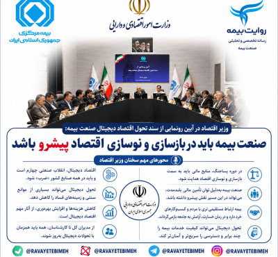 صنعت بیمه باید در بازسازی و نوسازی اقتصاد پیشرو باشد